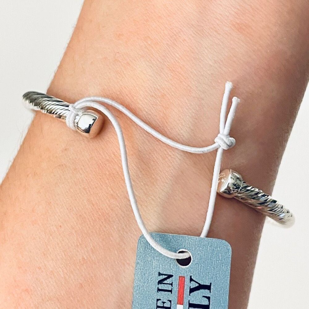 NWT Mia Fiore Made in Italy .925 Sterling Silver Plated Bronze Bangle Bracelet!! - Picture 11 of 12
